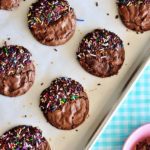Super chocolaty sprinkle cookies